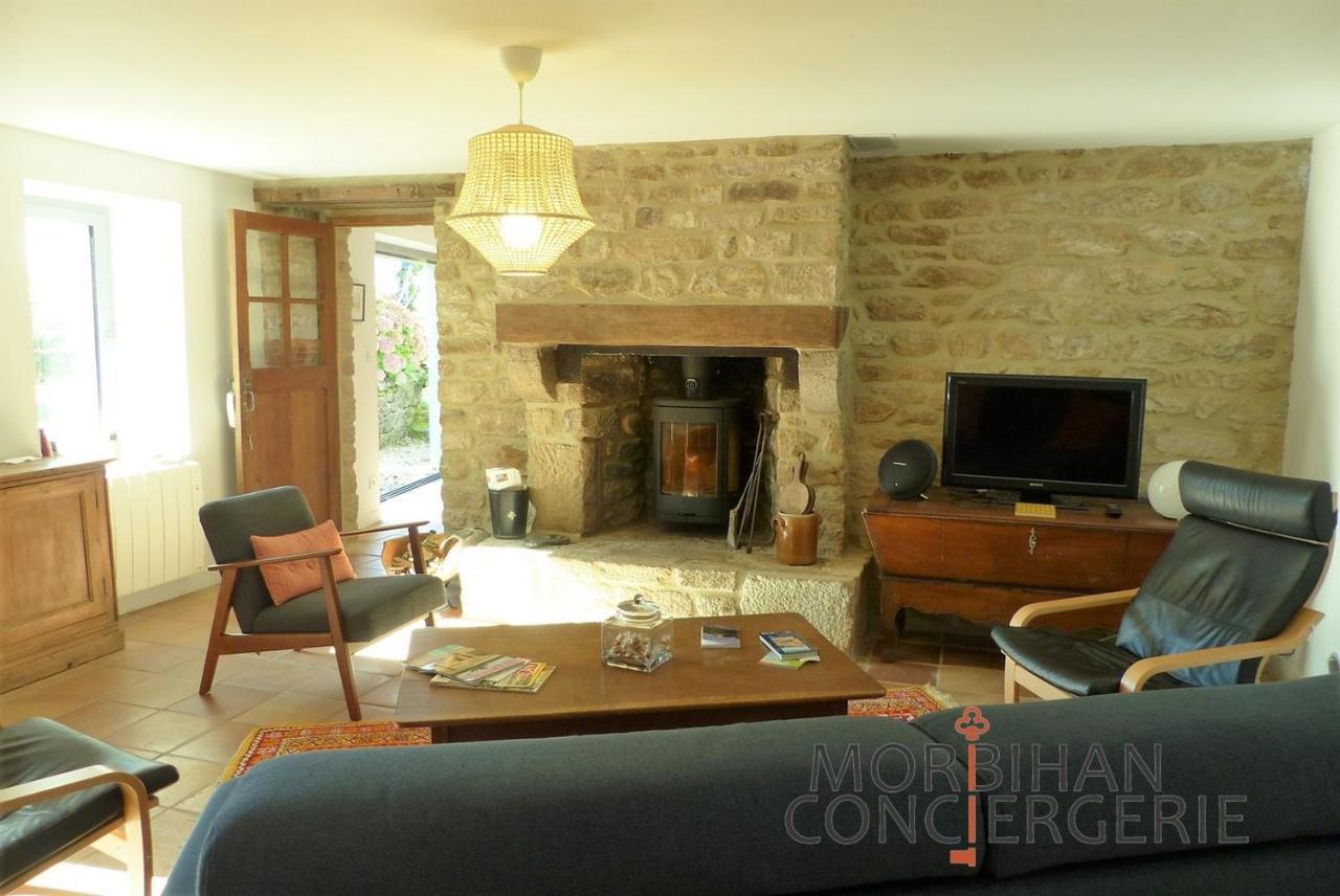 Belle Longere En Campagne A Larmor Baden Villa Kültér fotó