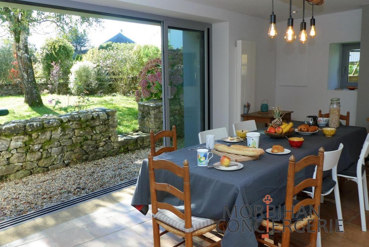 Belle Longere En Campagne A Larmor Baden Villa Kültér fotó